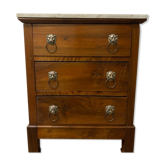 Chest of drawers between two in walnut period nineteenth century