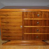 Art Deco period chest of drawers in walnut around 1930