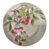 Old barbotine plate, St Clément factory