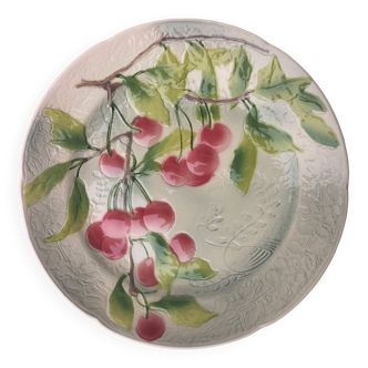 Old barbotine plate, St Clément factory