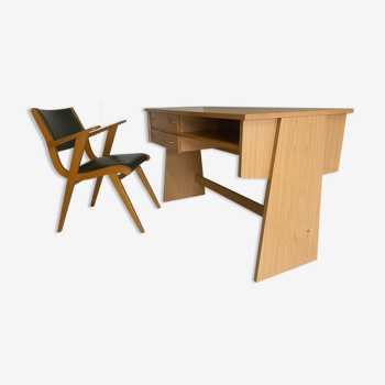 Scandinavian vintage desk and armchair