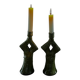 Duo de bougeoirs H.21cm