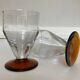 Set of Art Deco faceted glasses