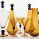 Vintage Seven-Piece Glassware Set, 1970s