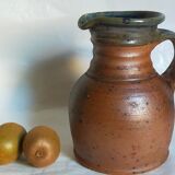 Pichet poterie traditionnelle Art-populaire en grès émaillé ancien