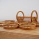 Butterflies and basket rattan coasters