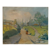 Paris school landscape signed