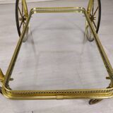 Vintage brass bar trolley service