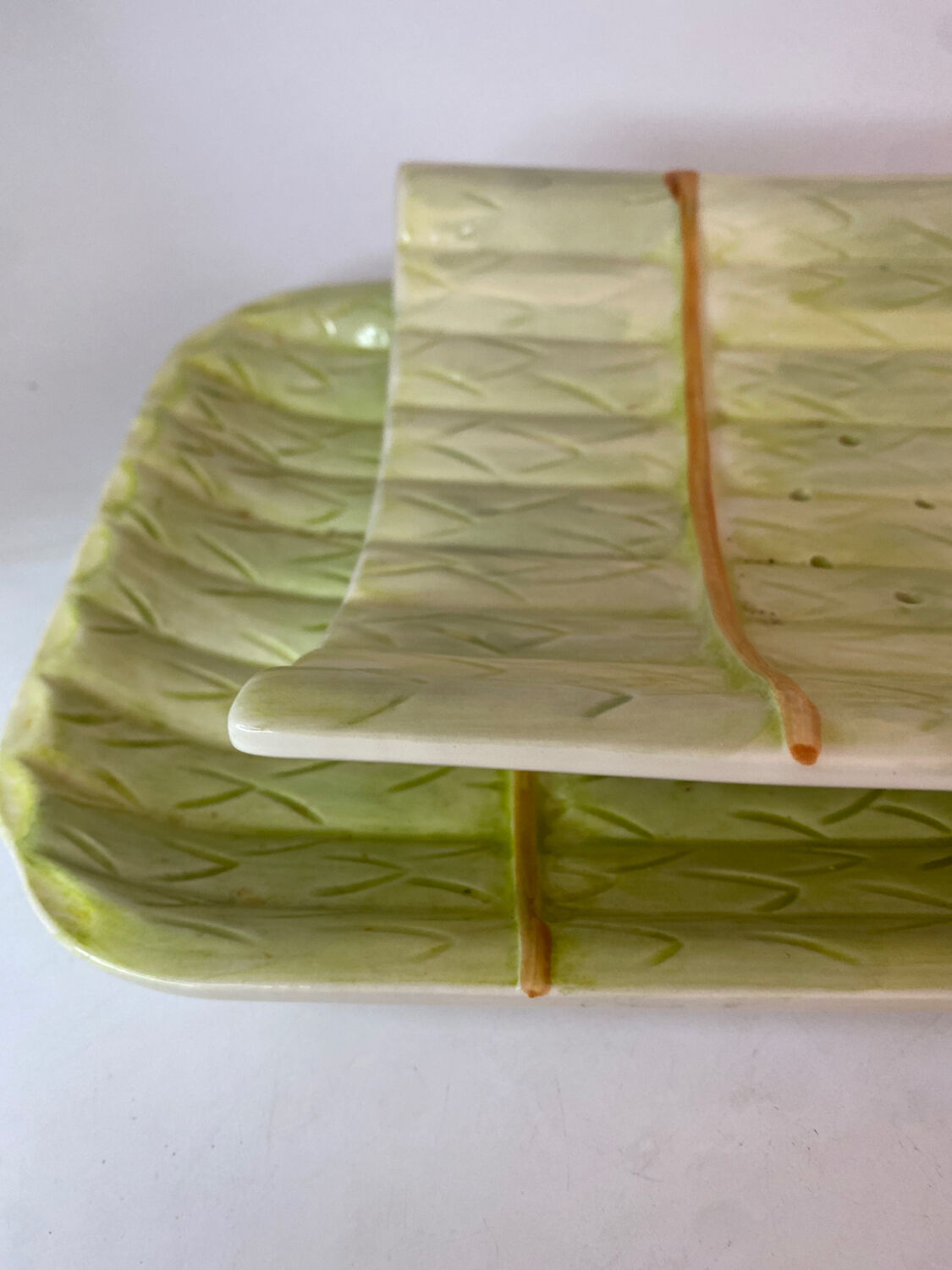 French porcelain asparagus dish