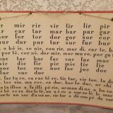 Old school poster "complex syllables"