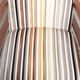 Set of 4 Art Deco design dining chairs with luxurious fabric upholstery