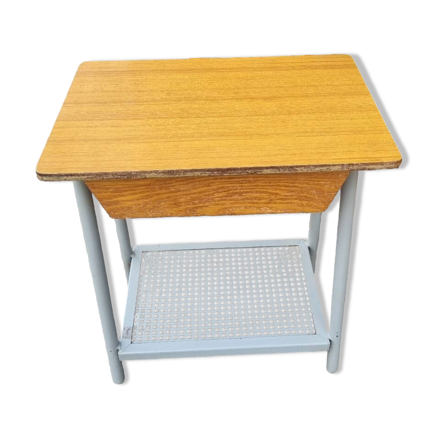 Antique Small Vintage Modernist Bedside Table