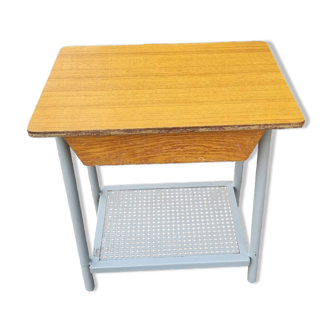 Antique Small Vintage Modernist Bedside Table