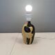 Rare tulip Søholm table lamp in ceramic by Noomi Backhausen 1970s.