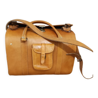 Genuine leather travel bag