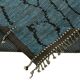 Handmade Tribal Decorative 250 cm x 310 cm Blue Wool Carpet
