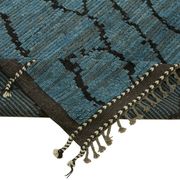 Handmade Tribal Decorative 250 cm x 310 cm Blue Wool Carpet