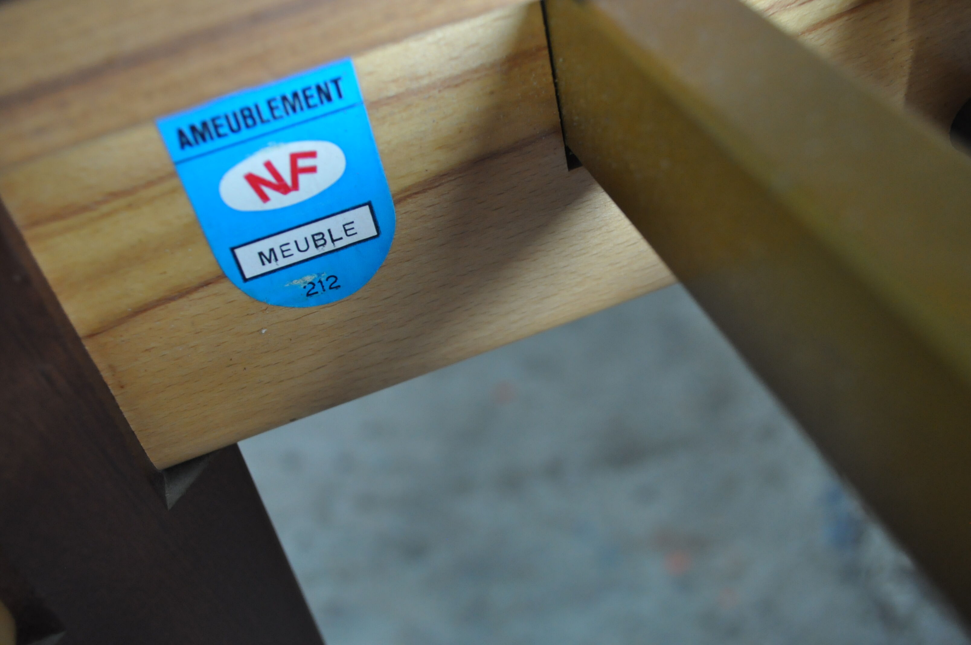 Scandinavian round extending table.