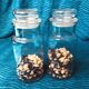 Set of three glass jars