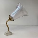 Vintage prismatic glass wall lamp