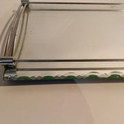 Plateau miroir au mercure biseauté 1940/50