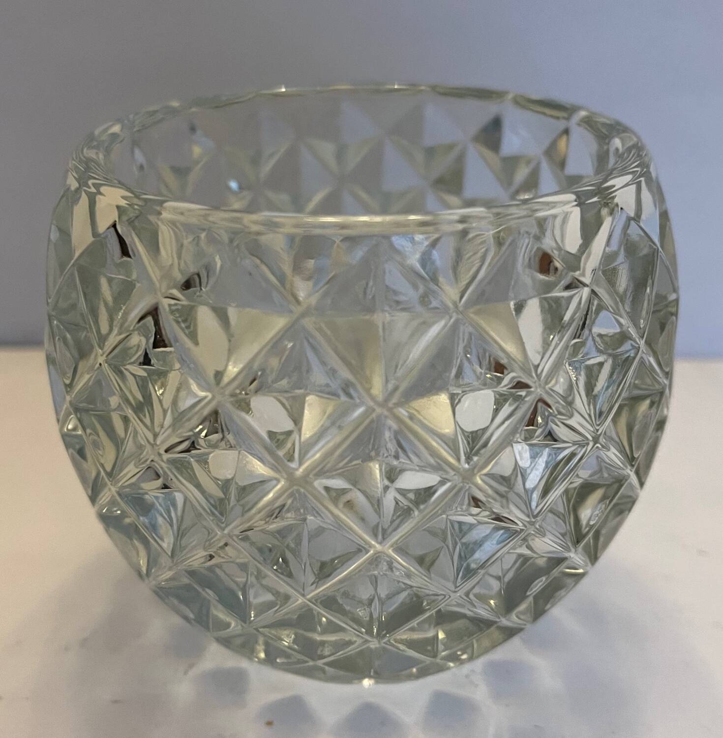 Glass ball vase
