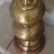 Vintage brass double globe lamp