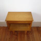 60s oak bedside table
