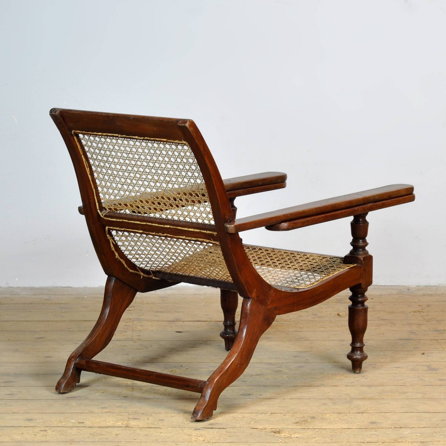 Chaise de plantation indonésienne coloniale hollandaise, vers 1920