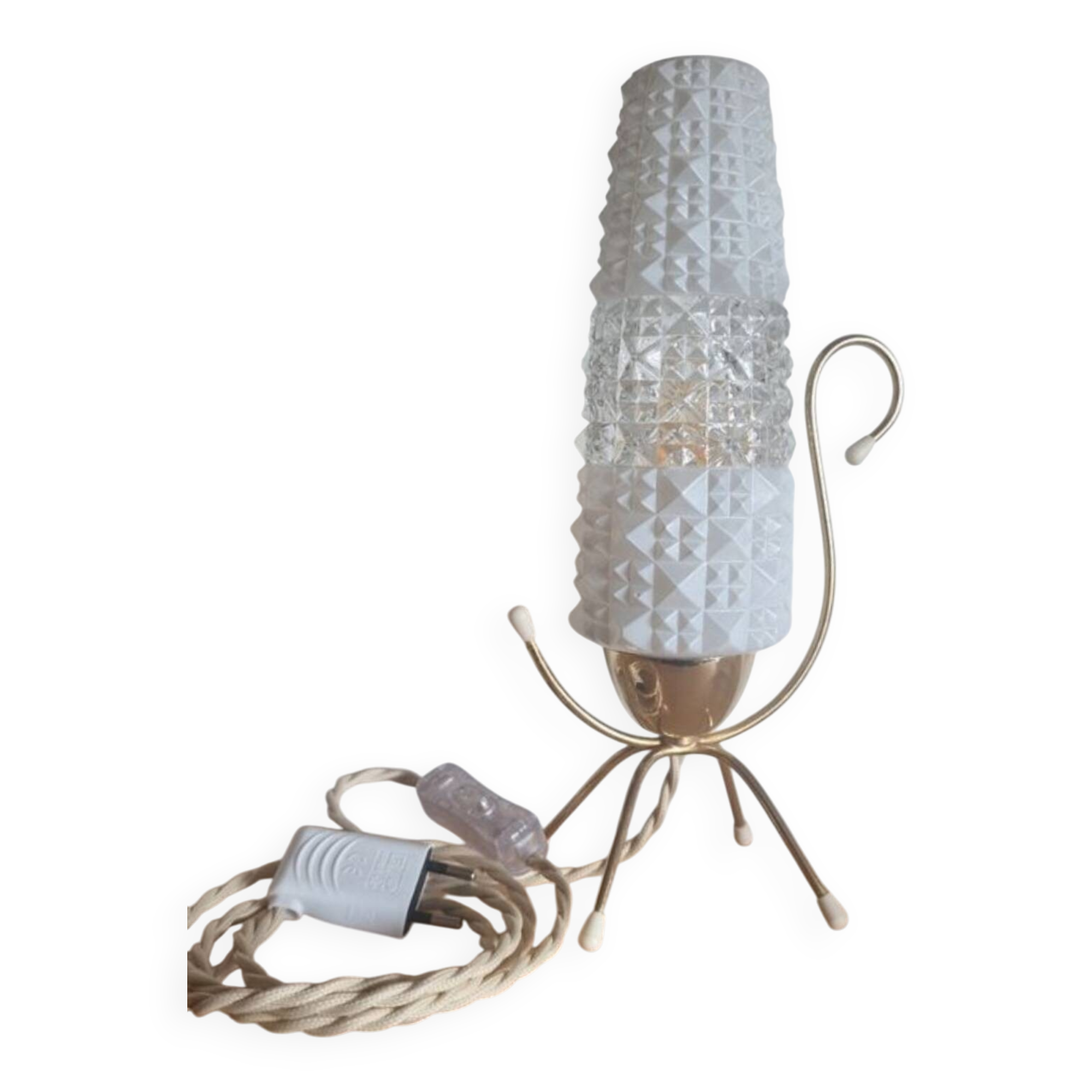 Restored 1950s bedside lamps