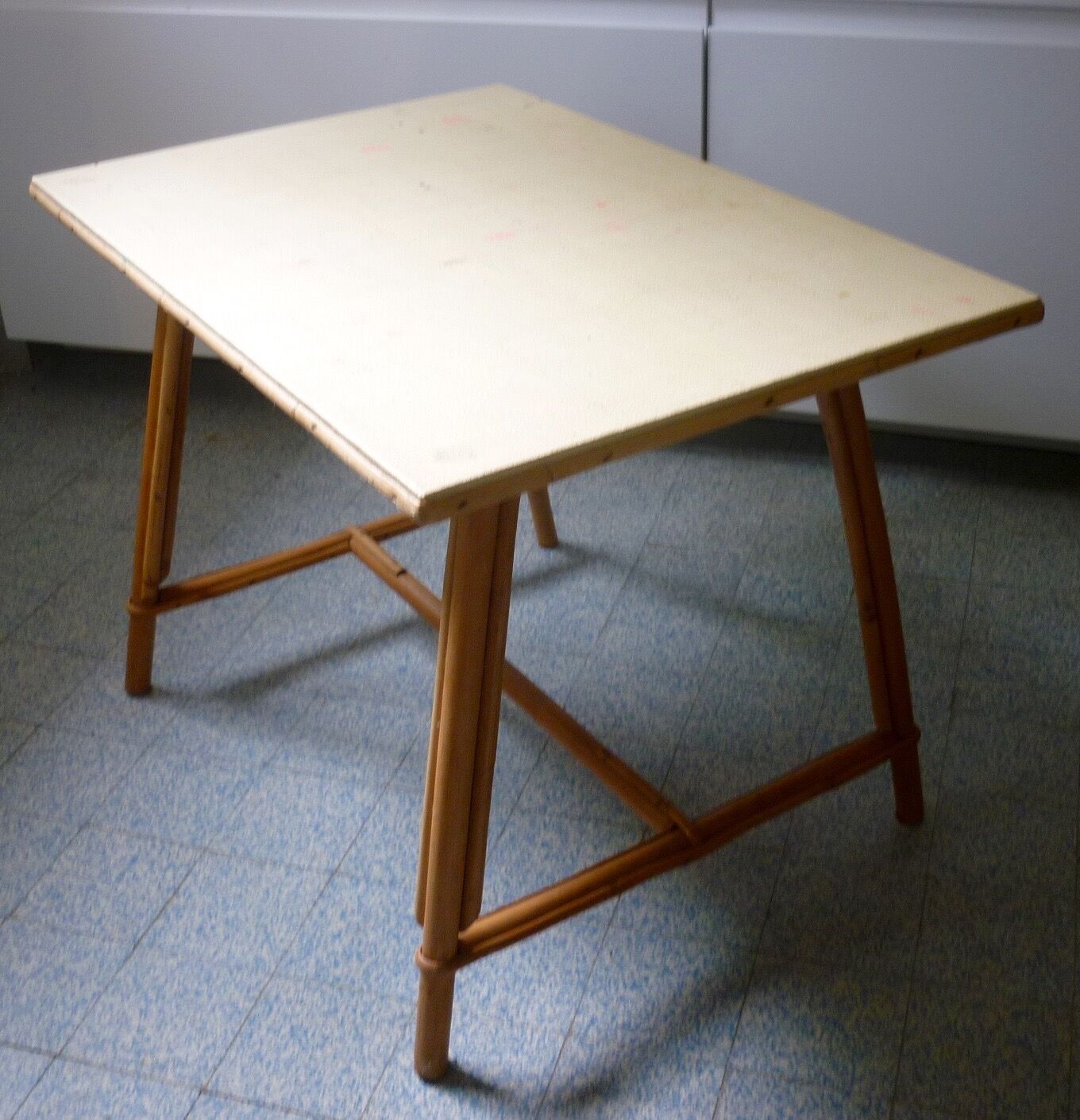Vintage rattan table
