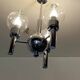 Chandelier with 3 branches space art 70's murano