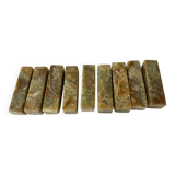 Set of 9 cutlery holders in Jade