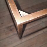 Pair of metal and cement sofa tips