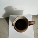 Handmade stoneware pitcher below H: 20cm