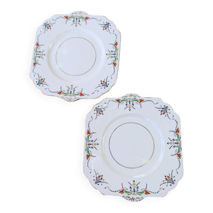 Paire de plats Art déco