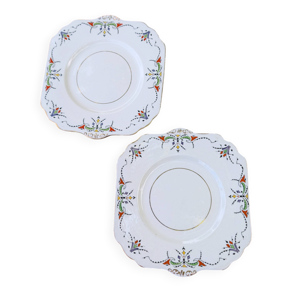 Paire de plats Art déco anglais Gladstone