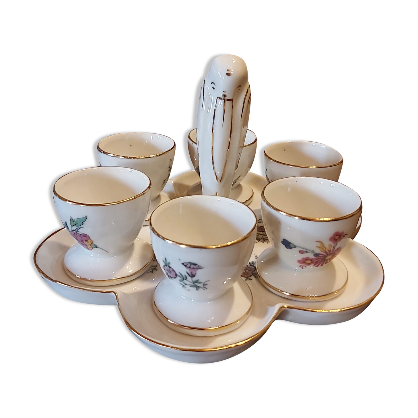 Porcelain egg service