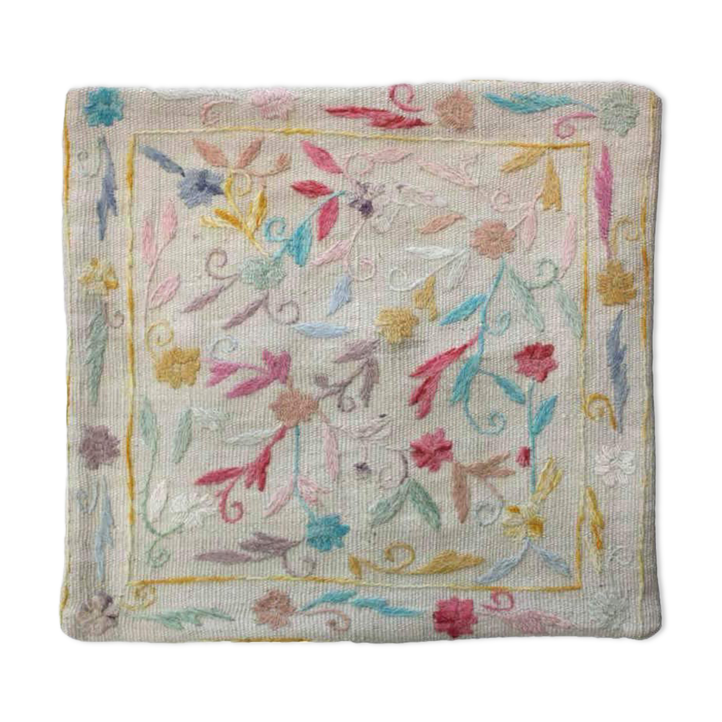 50 x 50 cm hand embroidered cushion