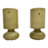 Pair of khaki Lykta lamps