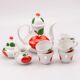 Coffee service in porcelain with red apple Seltmann Weiden