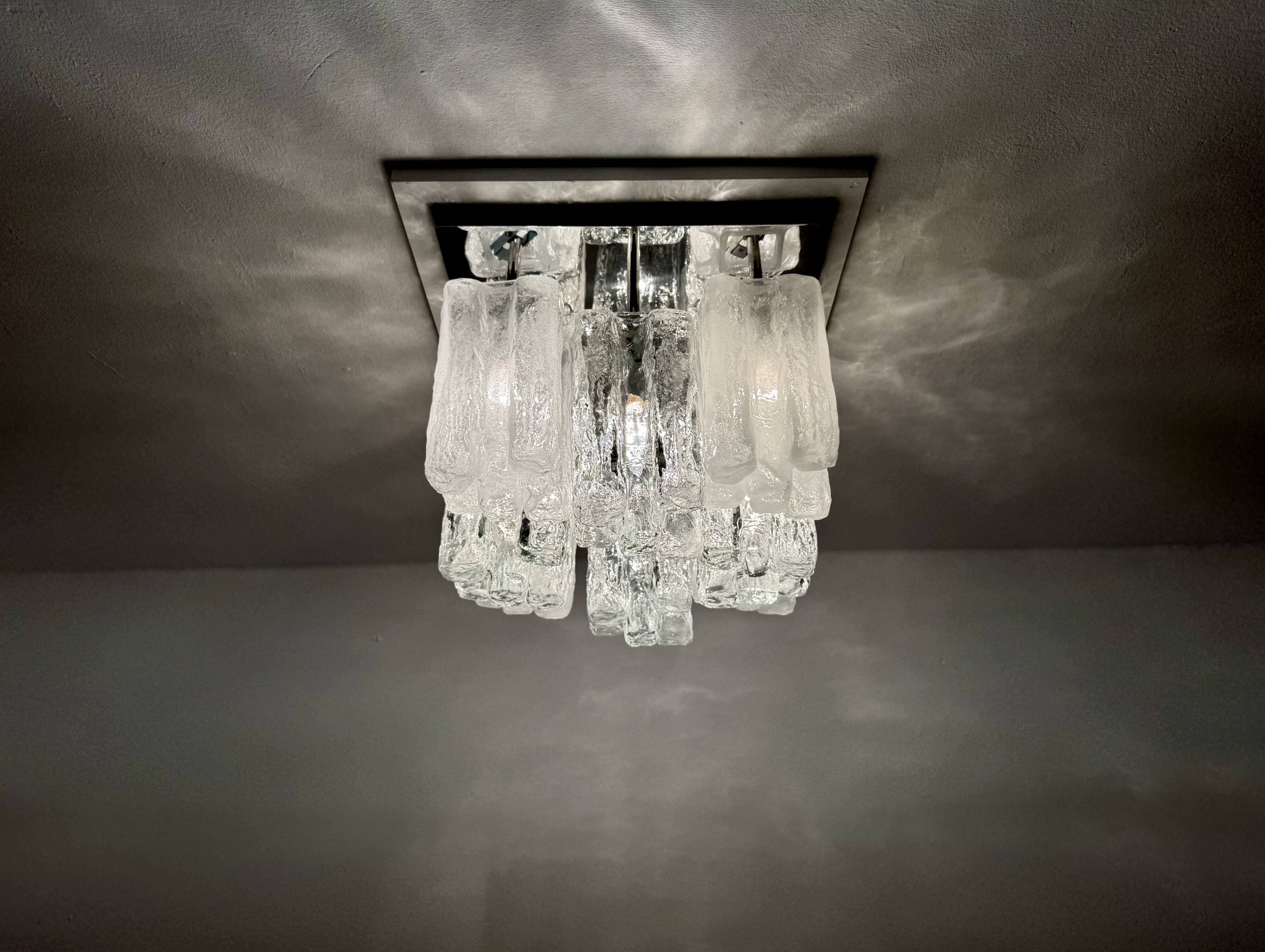Austrian Granada Flush Light by J.T. Kalmar