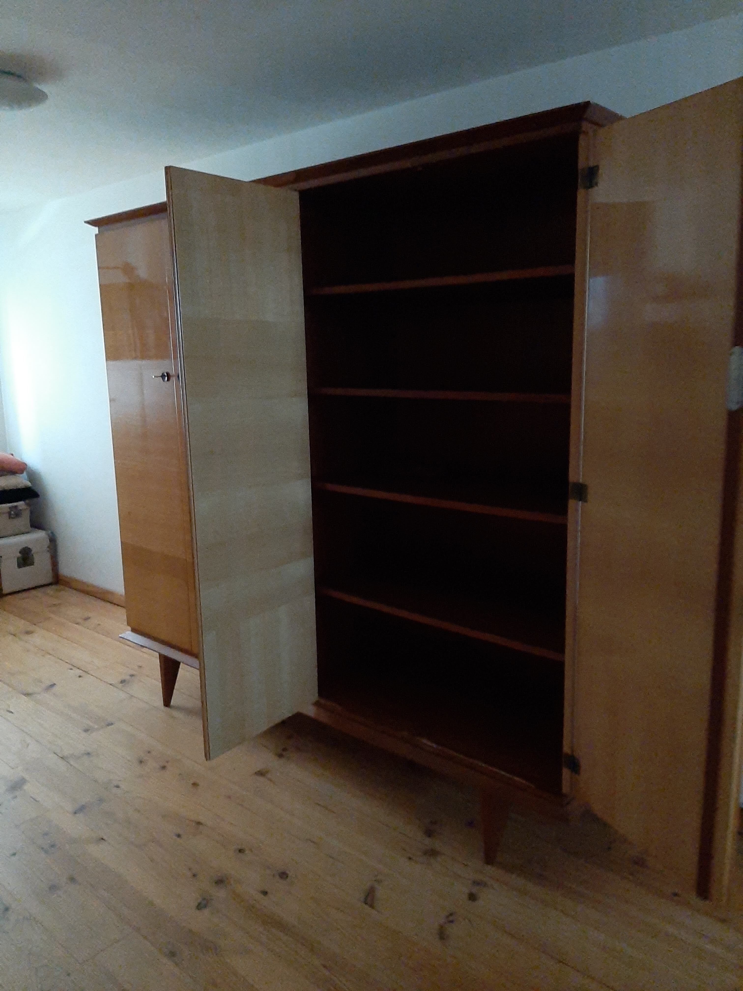 Vintage lacquered wood closet