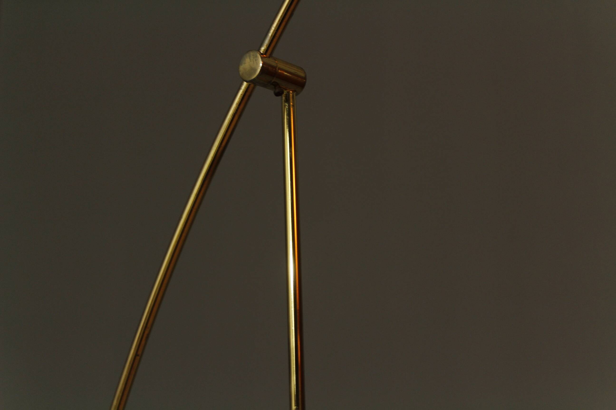 Brass Floor Lamp from Massive, Belgium, 1980s