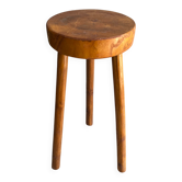 Tripod stool in a brutalist style