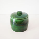 Green glazed ceramic box