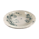 Hollow round plate in iron earth Gien model Rinceau