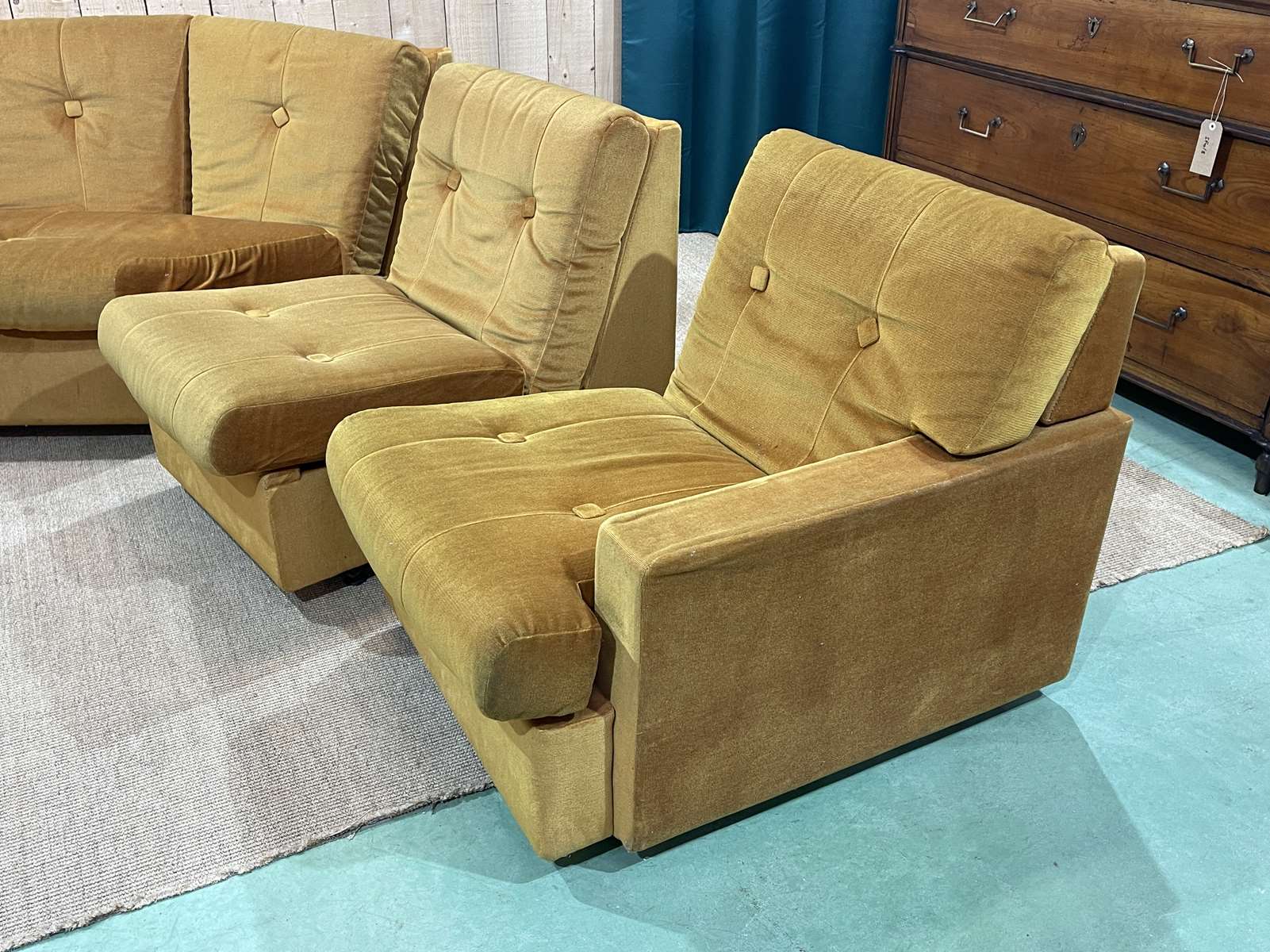 Steiner modular sofa from the 1970s in 5 blocks