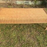 Am.pm rattan coffee table / bench – vintage 90s – excellent condition
