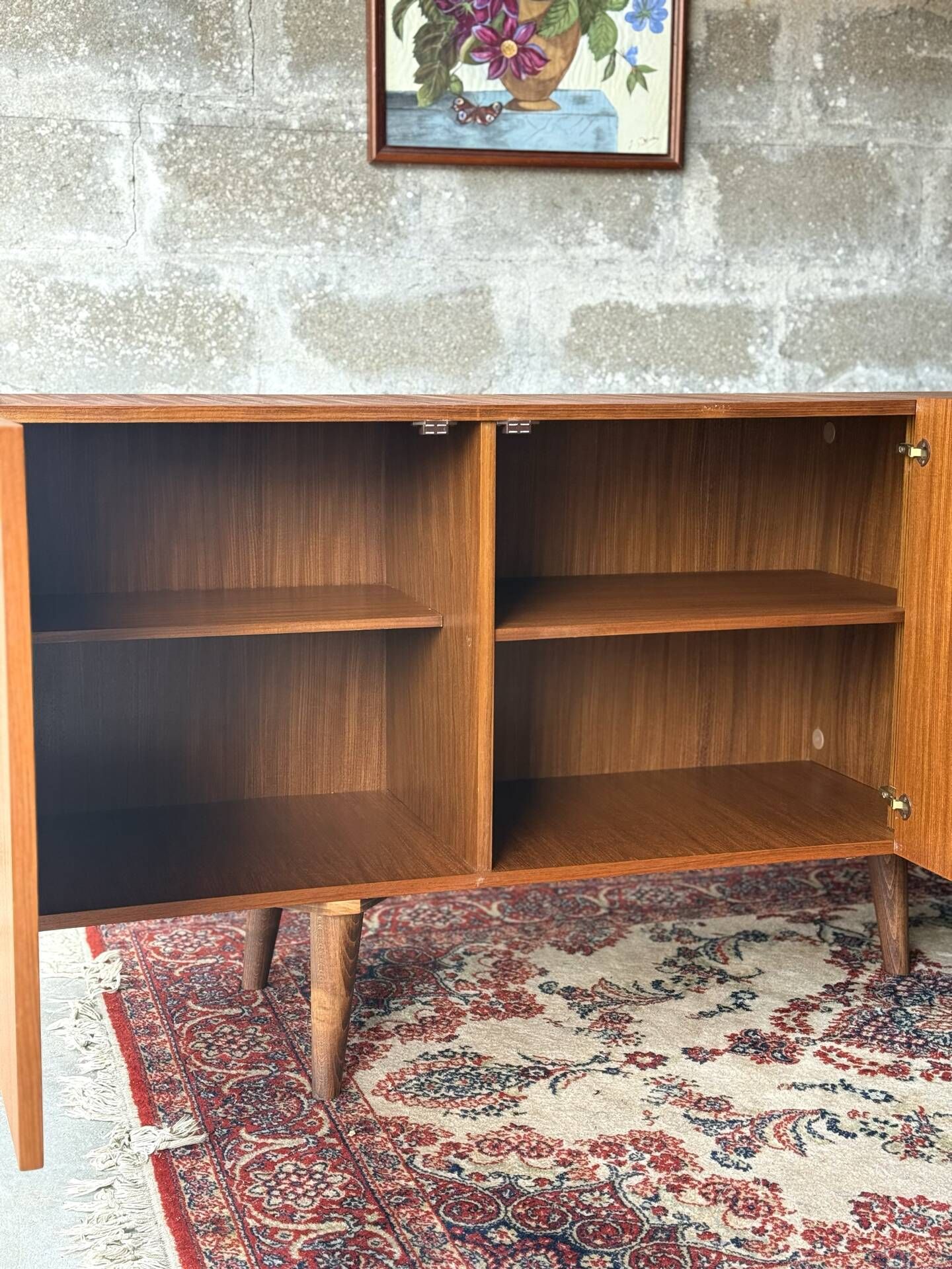Vintage Scandinavian teak sideboard, 1970.
